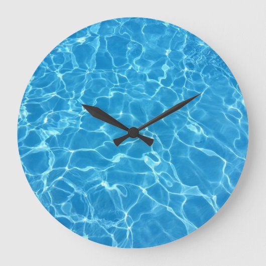バブルウォーター反射テクスチャ大時計 ラージ壁時計 (正面)