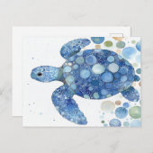 バブルウミガメ ポストカード (正面/裏面)