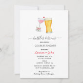 バブルカップルのシャワー招待 案内状 (正面)