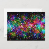 バブルカラフルデザイン ポストカード (正面/裏面)