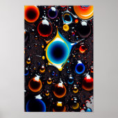 バブルカラフル壁紙 ポスター (正面)