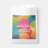 バブルカラフル誕生日パーティー フェイバーバッグ (正面)