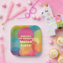 バブルカラフル誕生日パーティー