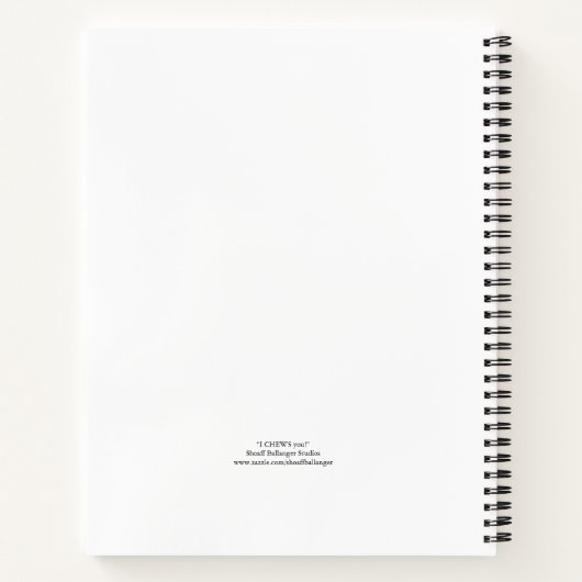 バブルガおもしろいムを噛む老人 ノートブック (裏面)