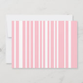 バブルガカスタムムベビーガールシャワー招待状 招待状 (裏面)