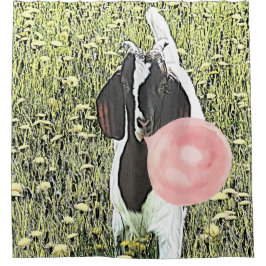 バブルガムで生きてるヤギより大きい シャワーカーテン