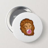 バブルガムのライオン 缶バッジ (正面&裏面)