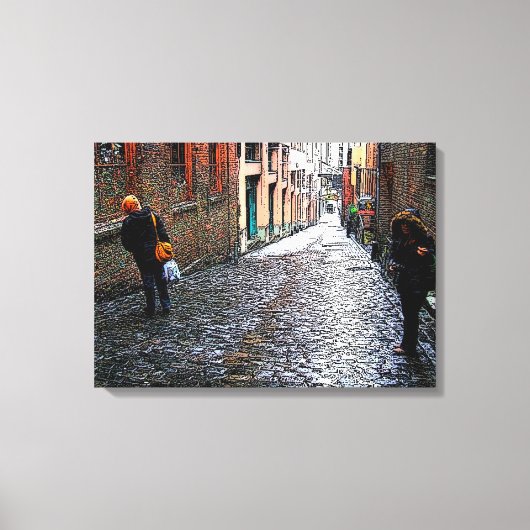 バブルガムアレー キャンバスプリント (正面)