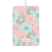 バブルガムサークル折り紙パステルパターン カーエアーフレッシュナー (正面)