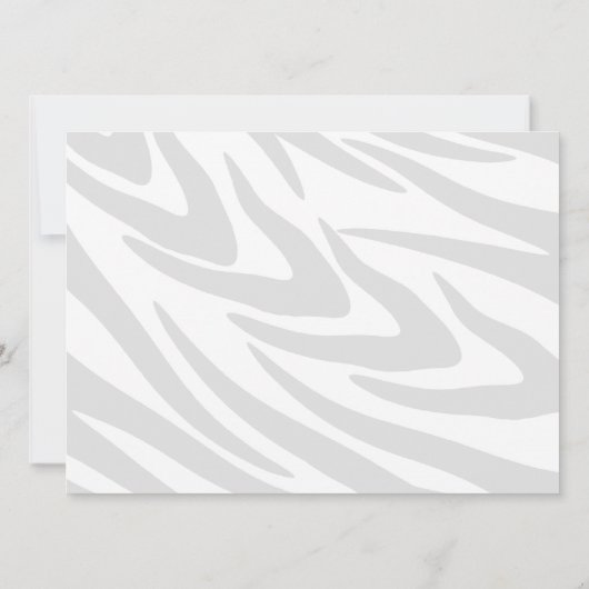 バブルガムストライプの/ピンク 招待状 (裏面)