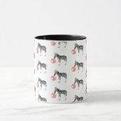 バブルガムゼブラ吹のバブルパターン マグカップ (中央)