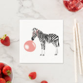 バブルガムゼブラ吹の気泡 スタンダードカクテルナプキン (インサイチュ)