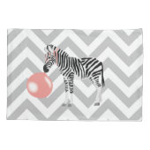 バブルガムゼブラ吹の気泡 枕カバー (裏面)