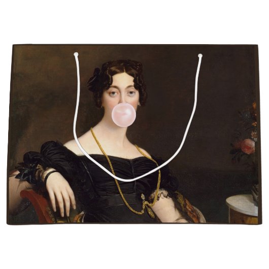 バブルガムディバマダムポンゼル ラージペーパーバッグ (正面)