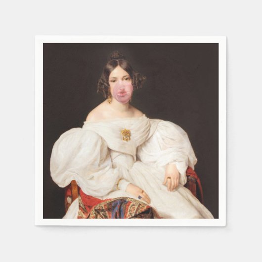 バブルガムディーバ スタンダードカクテルナプキン (正面)