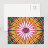 バブルガムデジタカラフルルアートポストカード ポストカード (正面/裏面)