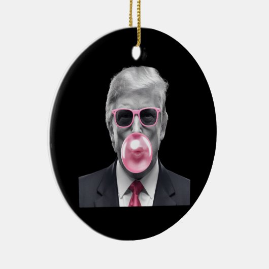 バブルガムトランプ2024トランプの投票 セラミックオーナメント (右)
