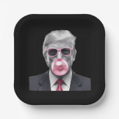 バブルガムトランプ2024トランプの投票 ペーパープレート (正面)