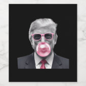 バブルガムトランプ2024トランプの投票 ワインラベル (シングルラベル)