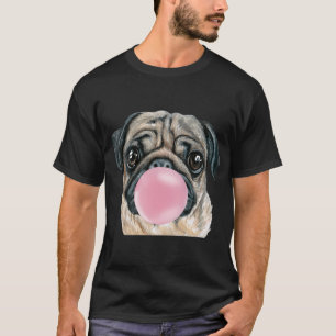 バブルガムパグ犬 Tシャツ