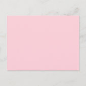 バブルガムピンクのプリティーで美味しそうな無地カラー ポストカード (正面)