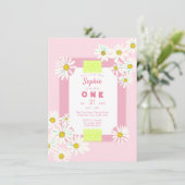 バブルガムピンクデイジーフレーム恋しく思1日少 招待状 (スタンド正面)