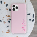 バブルガムピンクホットピンクカスタム色の名前ケース –  iPhone 13 PRO MAXケース<br><div class="desc">これはバブルガムピンクのホットピンクカスタムのカッシブ名iPhoneケース！</div>