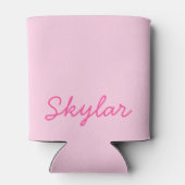 バブルガムピンクホットピンクカスタム色の名前 缶クーラー (裏面)