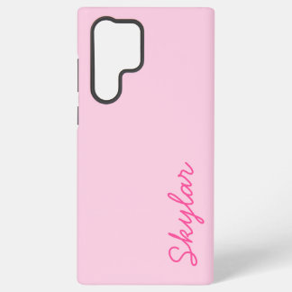 バブルガムピンクホットピンクカスタム色の名前 SAMSUNG GALAXY S22 ULTRAケース
