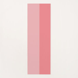 バブルガムピンク二音ヨガストライプのマット ヨガマット