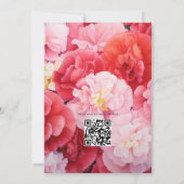 バブルガムピンク、コットンキャンディ&ストロベリーズ結婚ズ 招待状 (裏面)