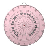 バブルガムピンク プレティー アンド ヤミー ソリッド カラー ダーツボード (正面)