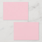 バブルガムピンク プレティー アンド ヤミー ソリッド カラー ノートカード (正面/裏面)