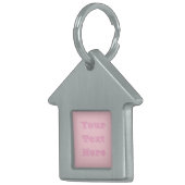 バブルガムピンク プレティー アンド ヤミー ソリッド カラー ペットネームタグ (正面右)