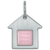 バブルガムピンク プレティー アンド ヤミー ソリッド カラー ペットネームタグ (正面)