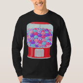 バブルガムマシン ガムボールマシン 虹 ハロウィン Tシャツ (正面)