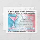 バブルガムマルティーニオポスワンレシピカードポストカード ポストカード (正面/裏面)