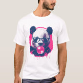 バブルガム付きのパンダ Tシャツ (正面)