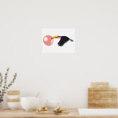 バブルガム吹トゥカンの気泡 ポスター (キッチン)