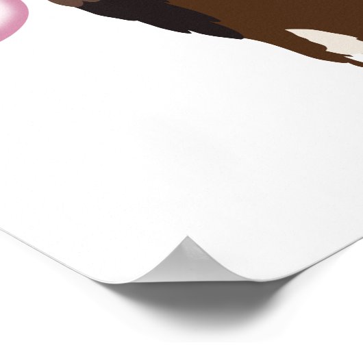 バブルガム吹ハゲワシの気泡 ポスター (角)