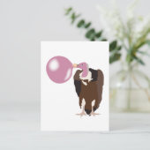 バブルガム吹ハゲワシの気泡 ポストカード (スタンド正面)