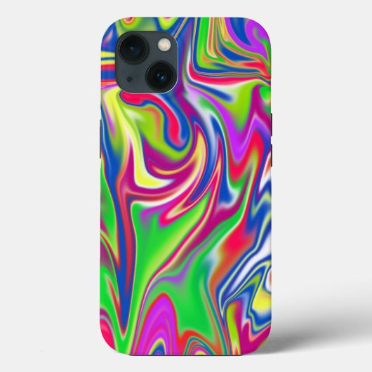 バブルガム大理石， iPhone 13ケース Case-Mate iPhoneケース (裏面)