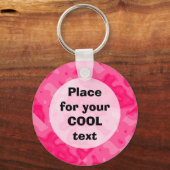 バブルガム工場事故テンプレート（ラウンド） キーホルダー (正面)