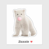 バブルガム極性ベアビニールシール シール (シート)