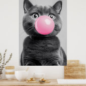 バブルガム猫 ポスター (キッチン)