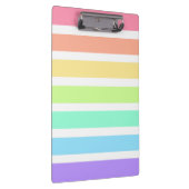 バブルガム虹と白ストライプ色 クリップボード (右)