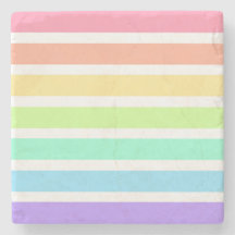 バブルガム虹と白ストライプ色