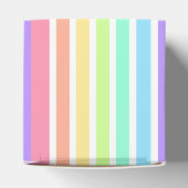 バブルガム虹と白ストライプ色 フェイバーボックス (上部)