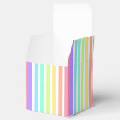 バブルガム虹と白ストライプ色 フェイバーボックス (オープン)