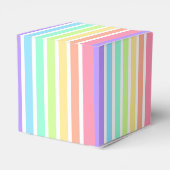 バブルガム虹と白ストライプ色 フェイバーボックス (裏面サイド)